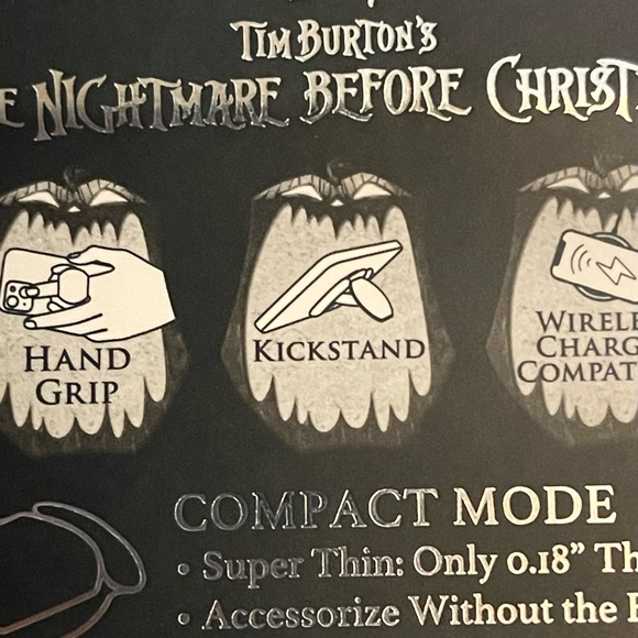 SpinPop~Slim Grip~The Nightmare Before Christmas~Phone Grip~Jack and Sally~NEW - Picture 7 of 7